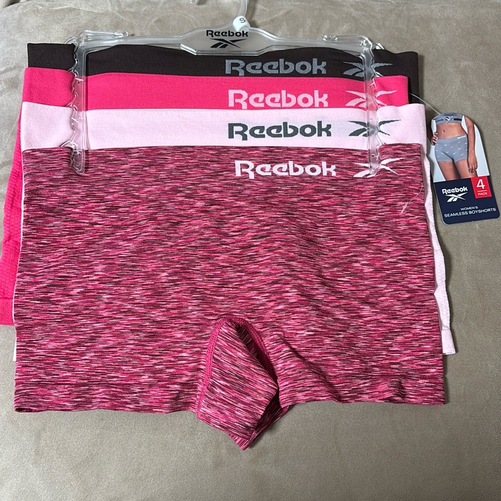 Reebok Seamless Boyshort Panty - 4 Pack-size small